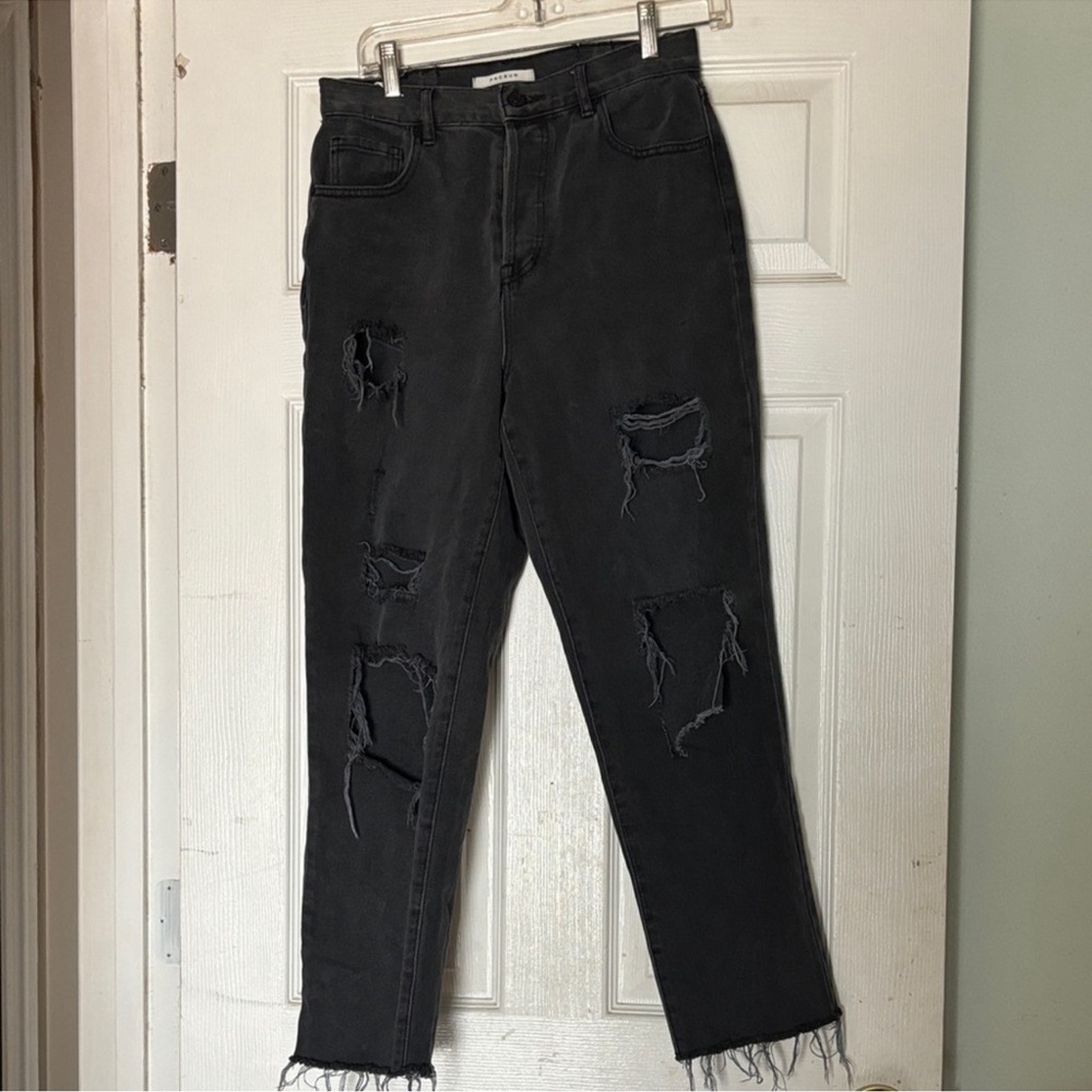PacSun Charcoal Distressed Women's Cropped Jeans